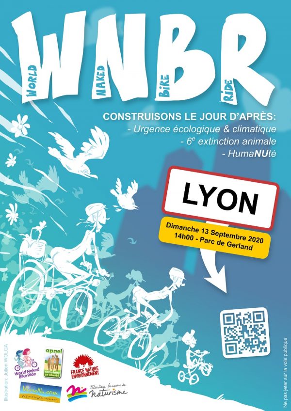 Dimanche 13 Septembre à 14h (Parc de Gerland, LYON 7) World Naked Bike Ride