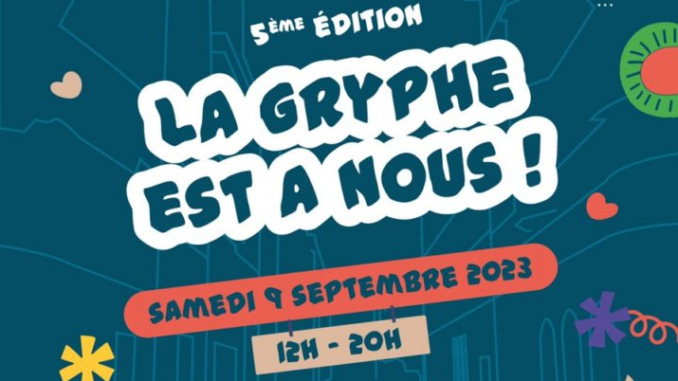 Affiche festival La gryphe est à nous! 2023