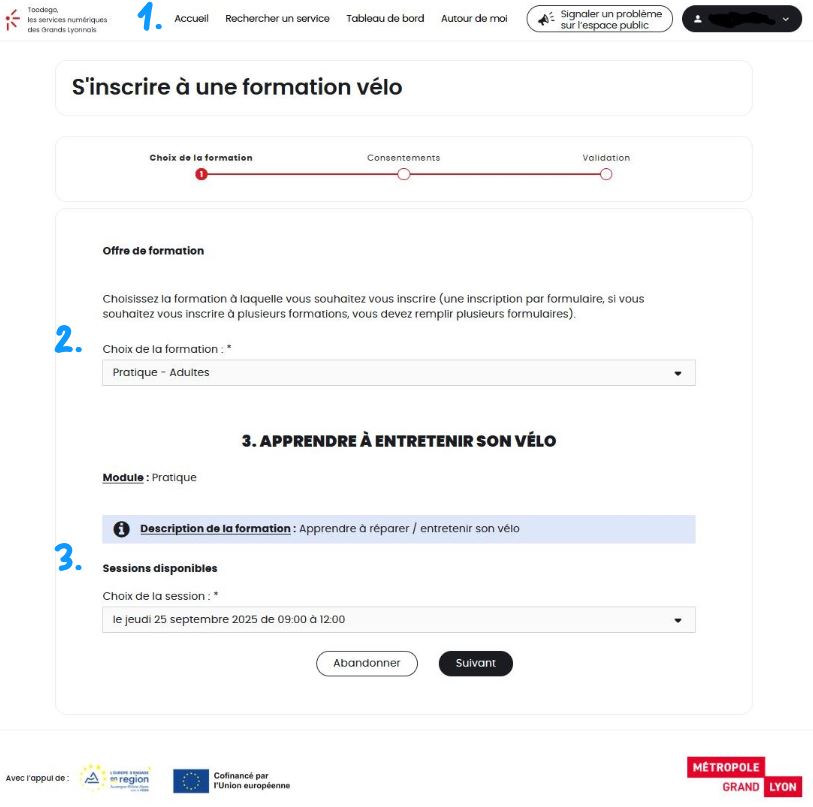 L'inscription sur Toodego pas-à-pas