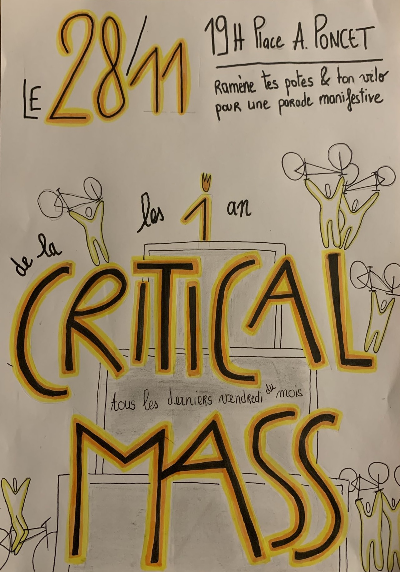 Critical Mass vendredi 28 novembre à 19h